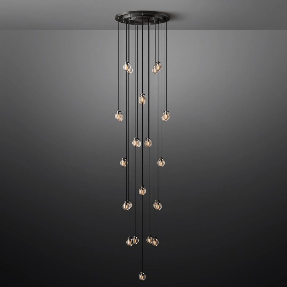 Pevaris Round Chandelier 38"