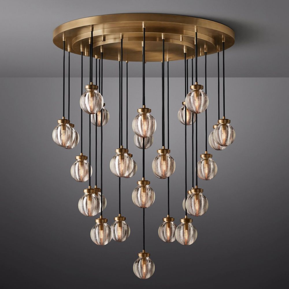 Pevaris Round Chandelier 38"