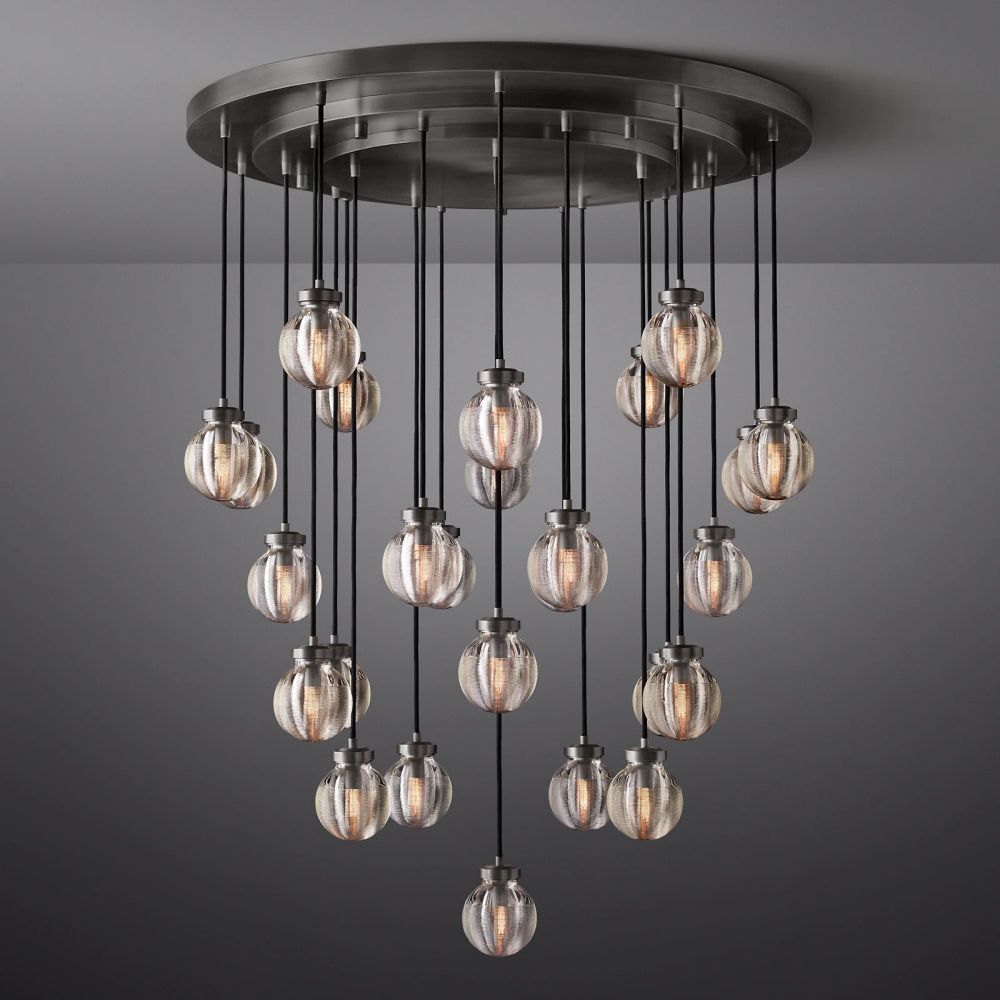 Pevaris Round Chandelier 38"