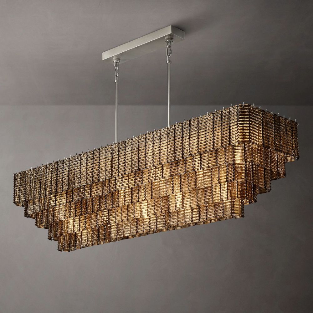 Sirelle Rectangle Chandelier 77"