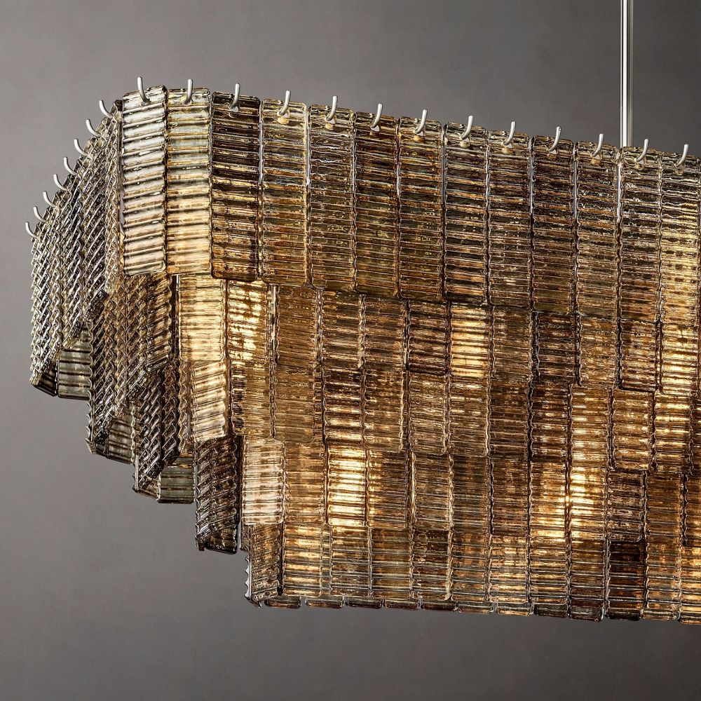Sirelle Rectangle Chandelier 77"