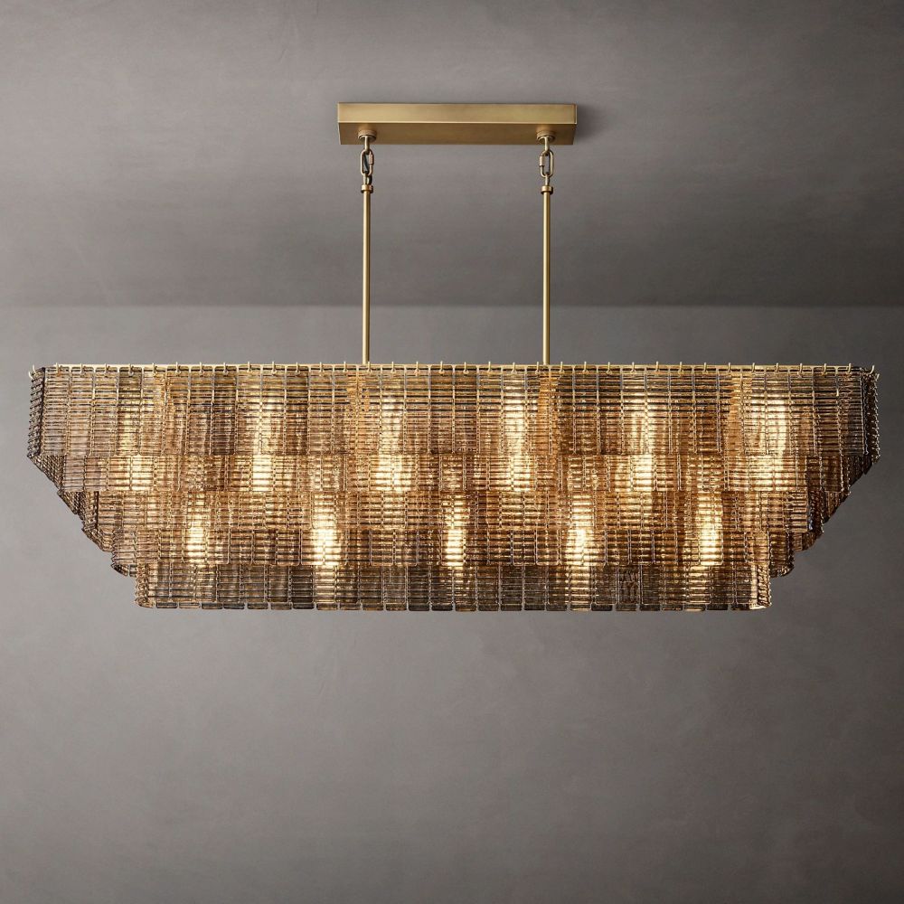 Sirelle Rectangle Chandelier 77"