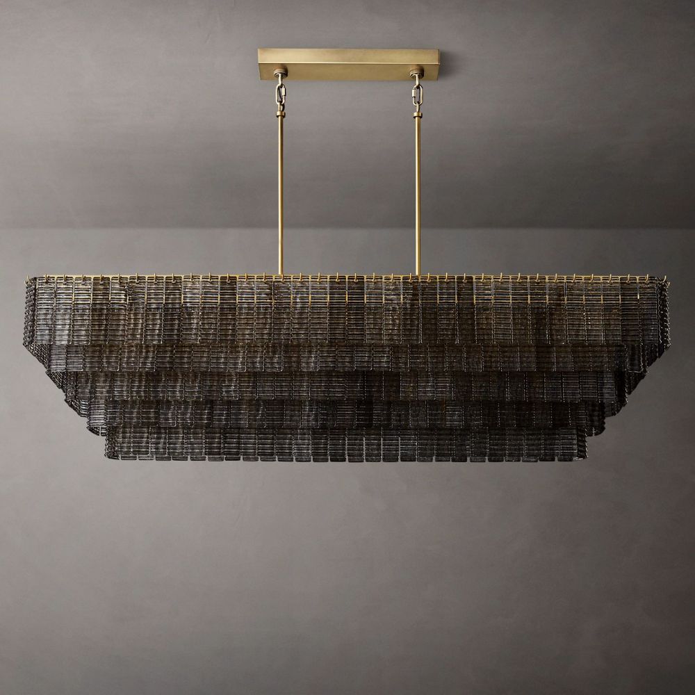 Sirelle Rectangle Chandelier 77"