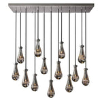 Raindrop Rectangular Chandelier 54"