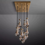 Raindrop Rectangular Chandelier 54"