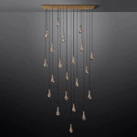 Raindrop Rectangular Chandelier 72"
