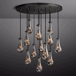 Raindrop Round Chandelier 36"