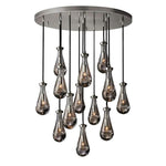 Raindrop Round Chandelier 36"