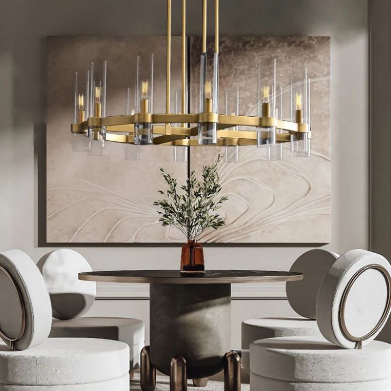 Ravelle Round Chandelier 36" - ebuylight