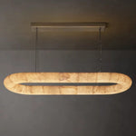 Rivent Alabaster Oval Chandelier 57"