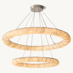 Rivent Lisse Two-Tiered Round Chandelier 61"