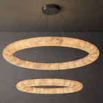 Rivent Lisse Two-Tiered Round Chandelier 61"