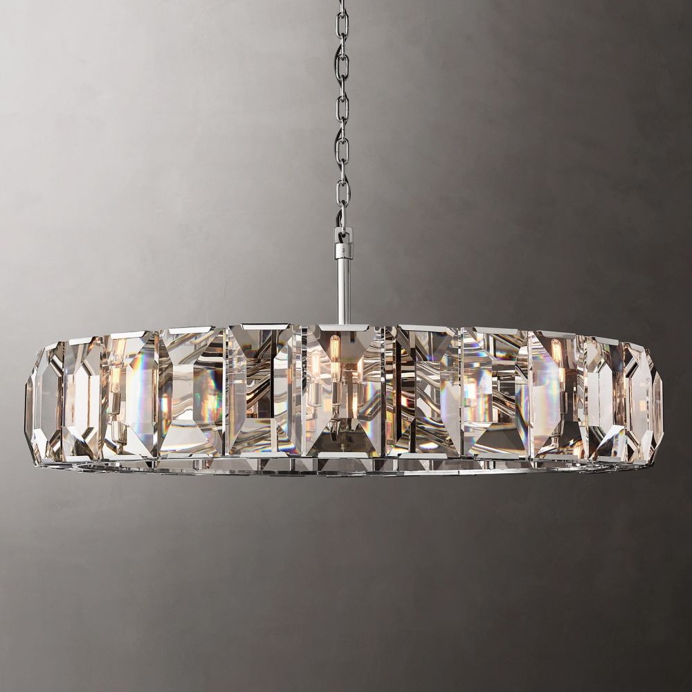Harluxe Crystal Round Chandelier 60"