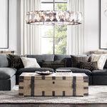 Harluxe Crystal Round Chandelier 31"