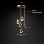 Angle Multi-Lights Round Chandelier