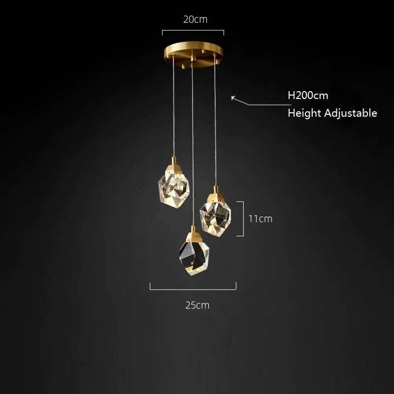 Angle Multi-Lights Round Chandelier