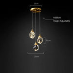 Angle Multi-Lights Round Chandelier