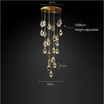Angle Multi-Lights Round Chandelier