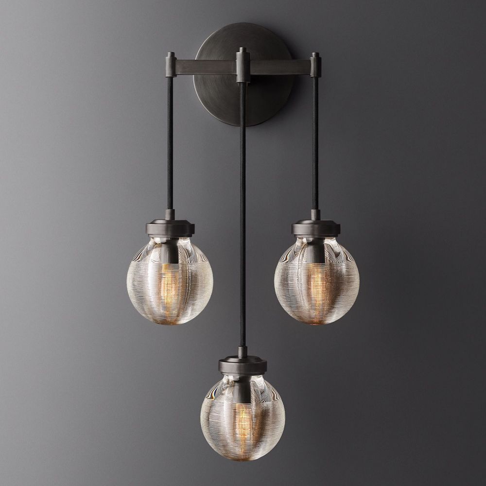 Pevaris Triple Wall Sconce