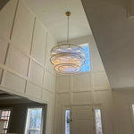 Sanrico Glass Two-Tier Round Chandelier 60"