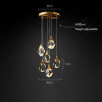 Angle Multi-Lights Round Chandelier