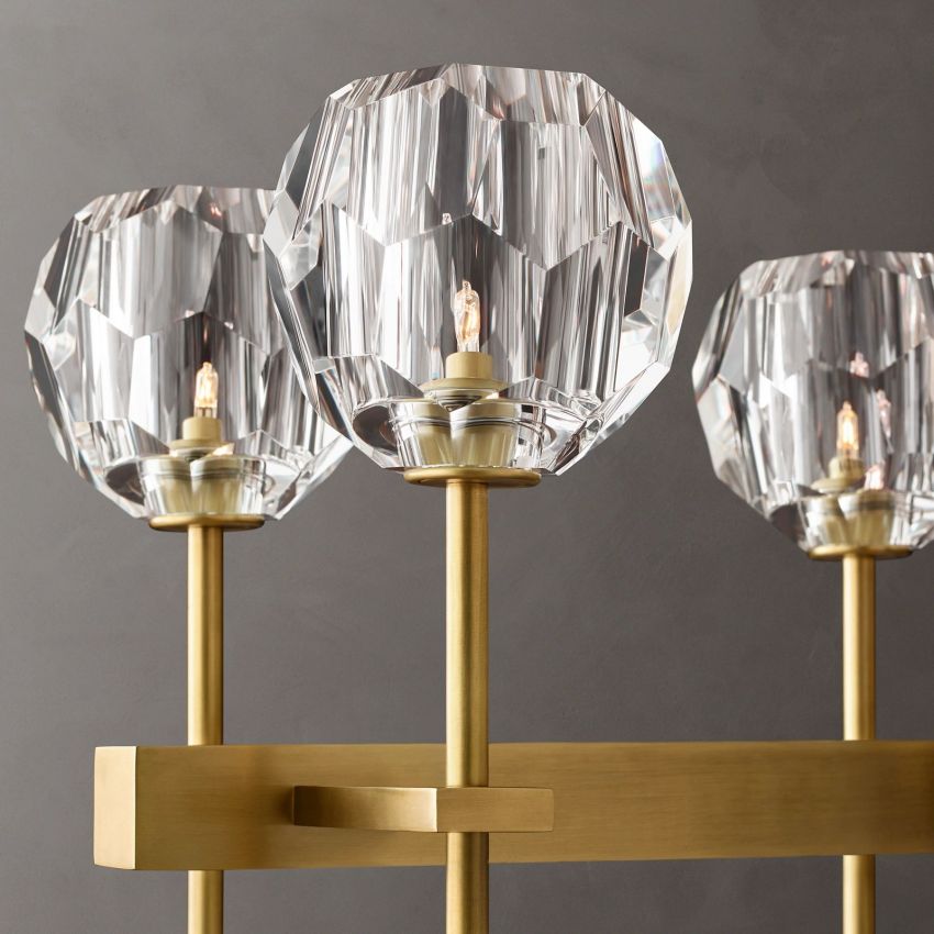 Boulle Double Linear Chandelier 60"