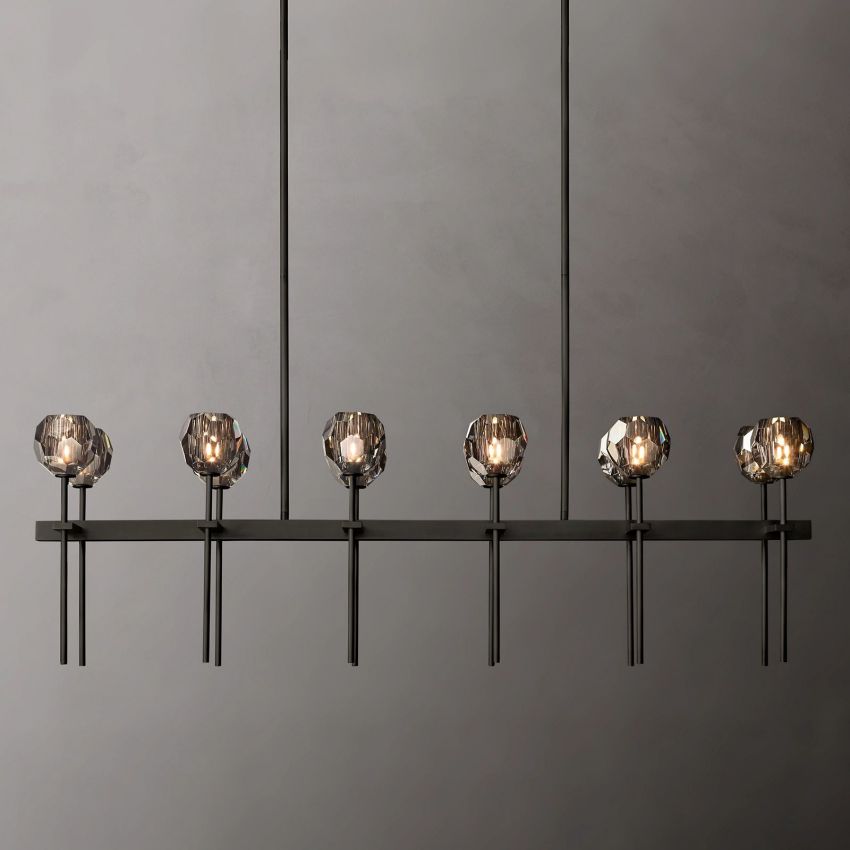 Boulle Double Linear Chandelier 60"