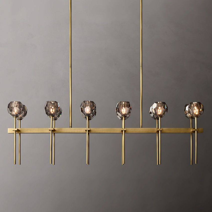 Boulle Double Linear Chandelier 60"