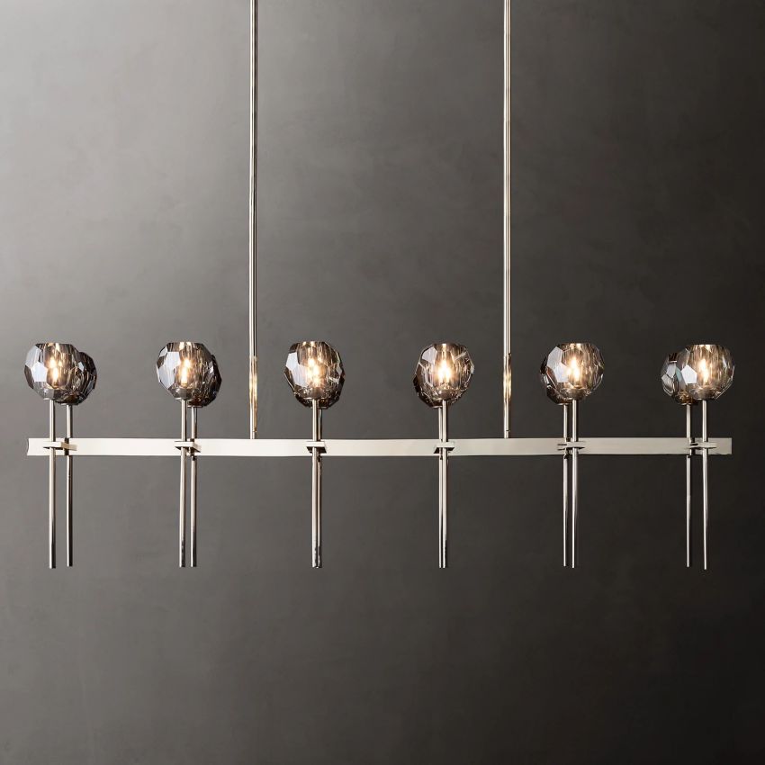 Boulle Double Linear Chandelier 60"
