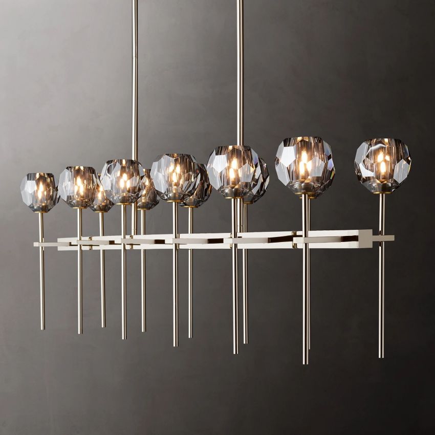 Boulle Double Linear Chandelier 60"