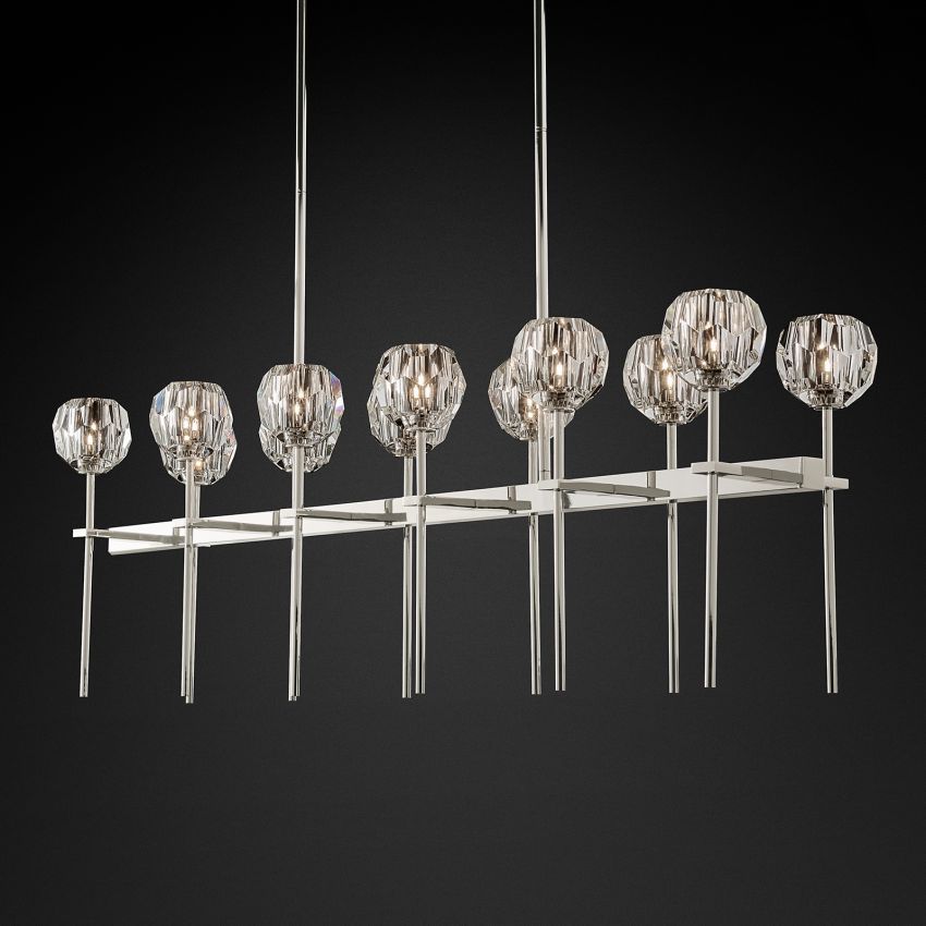 Boulle Double Linear Chandelier 60"