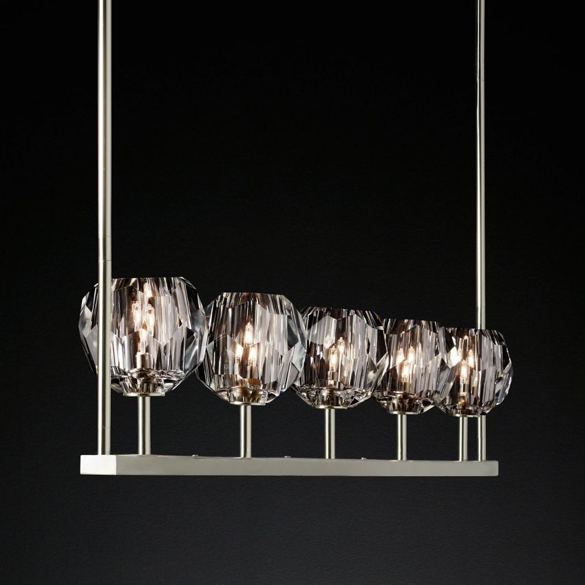 Boulle Linear Chandelier 48"