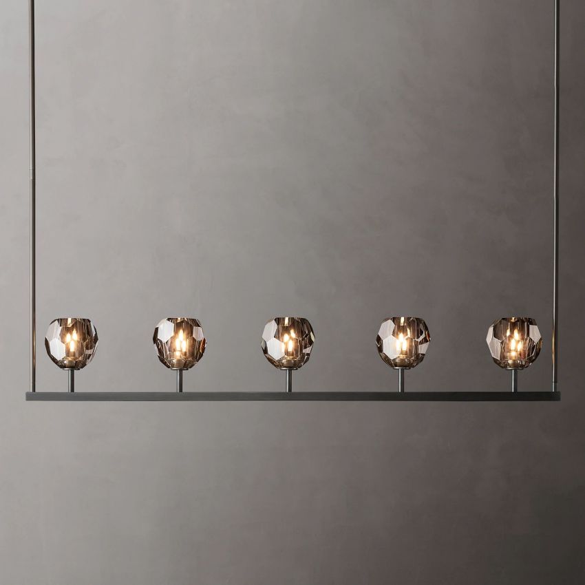 Boulle Linear Chandelier 48"
