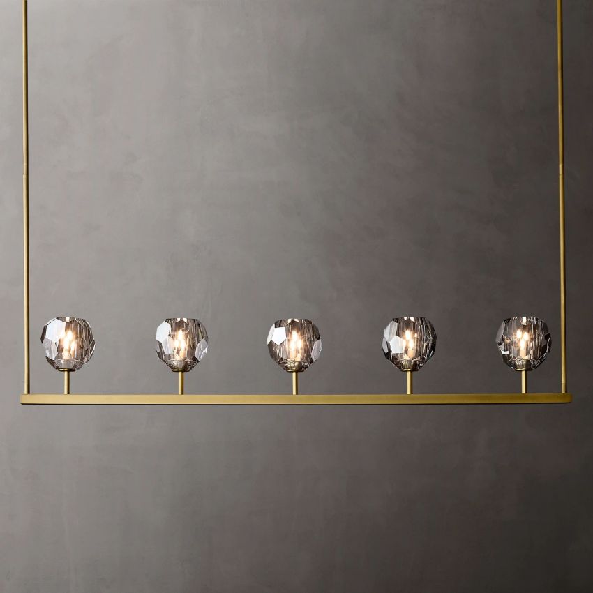 Boulle Linear Chandelier 48"