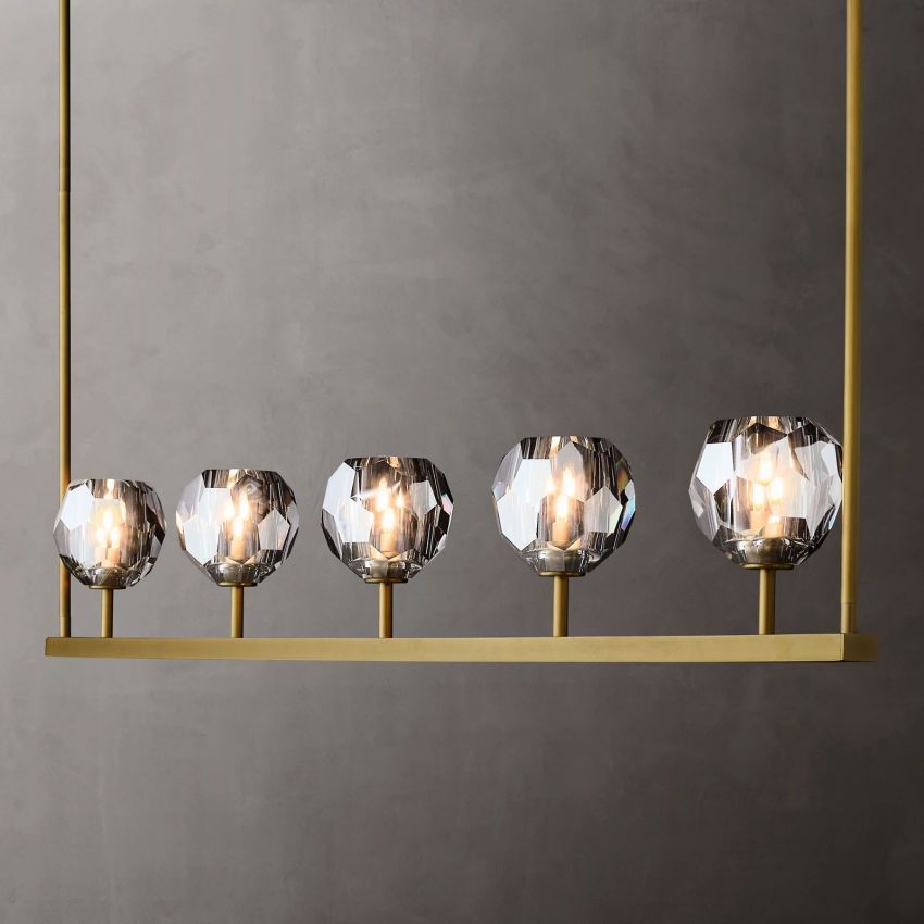 Boulle Linear Chandelier 48"