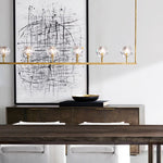 Boulle Linear Chandelier 48"