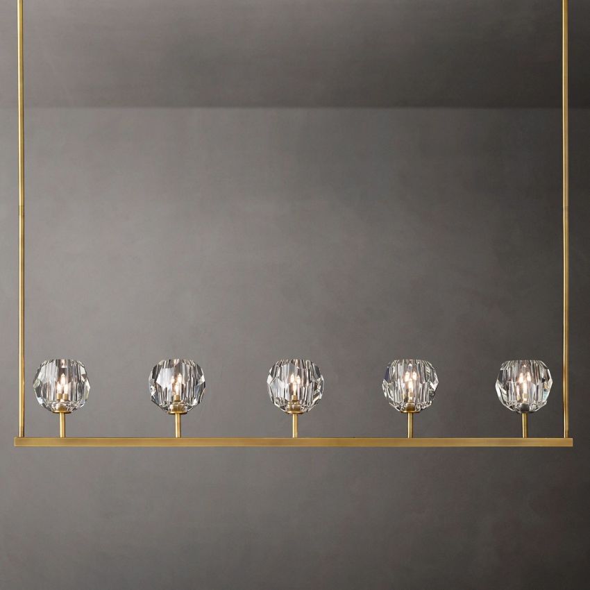 Boulle Linear Chandelier 48"