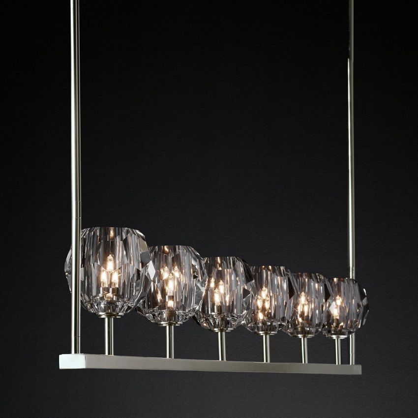 Boulle Linear Chandelier 60"