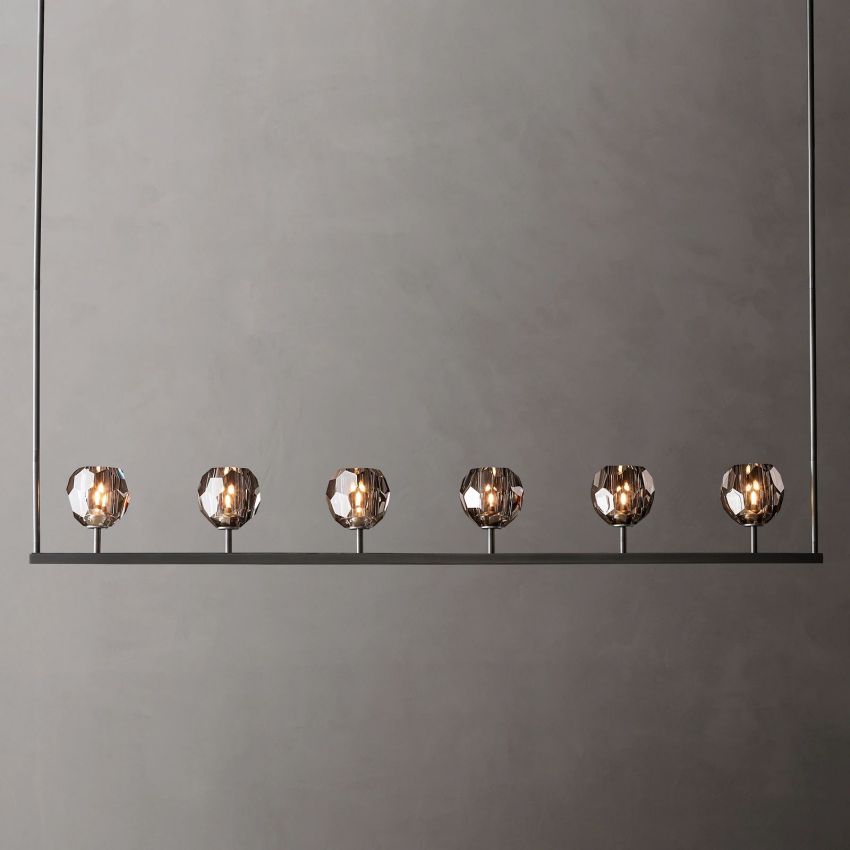 Boulle Linear Chandelier 60"
