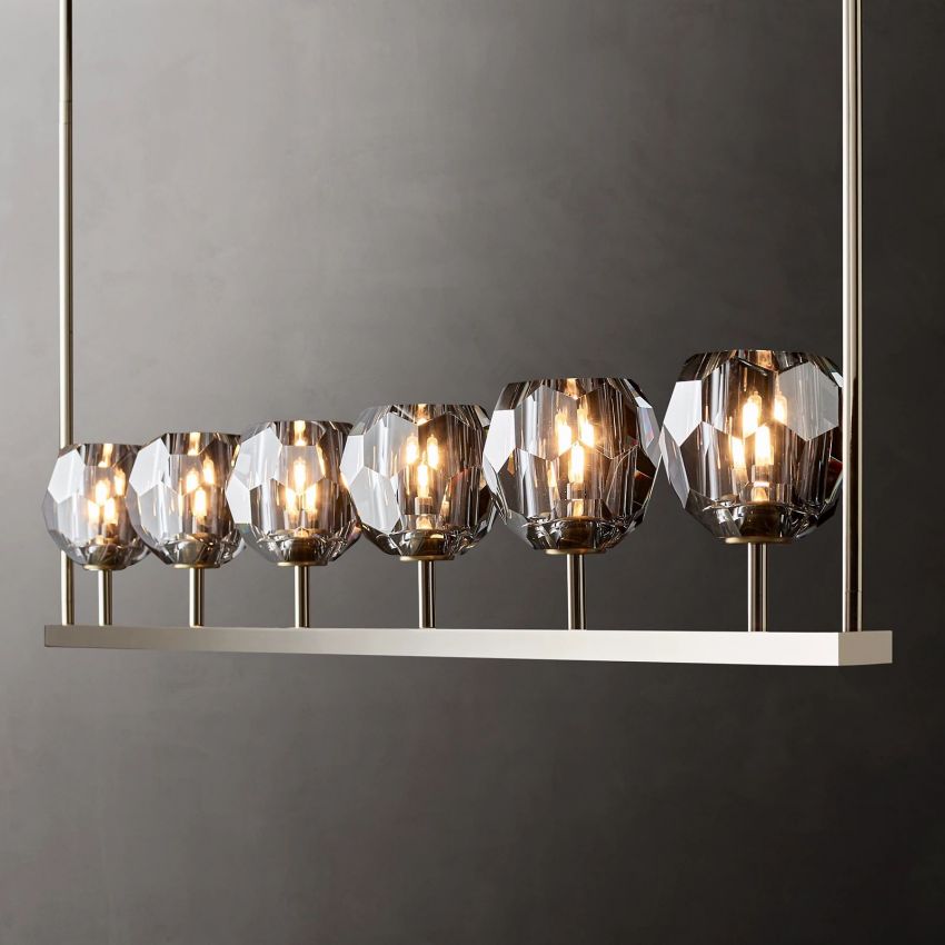 Boulle Linear Chandelier 60"