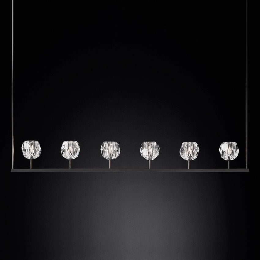 Boulle Linear Chandelier 60"