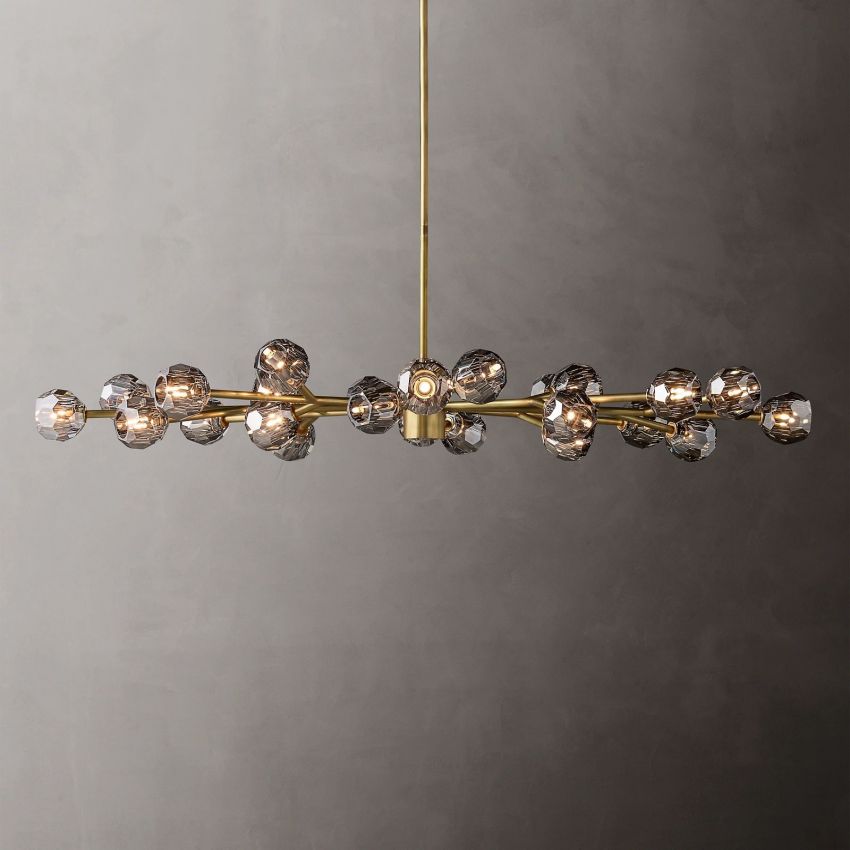 Boulle Oval Chandelier 72"