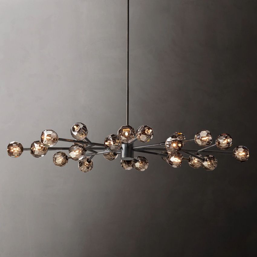 Boulle Oval Chandelier 72"