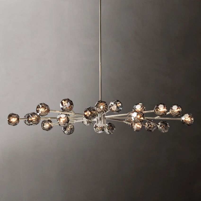 Boulle Oval Chandelier 72"