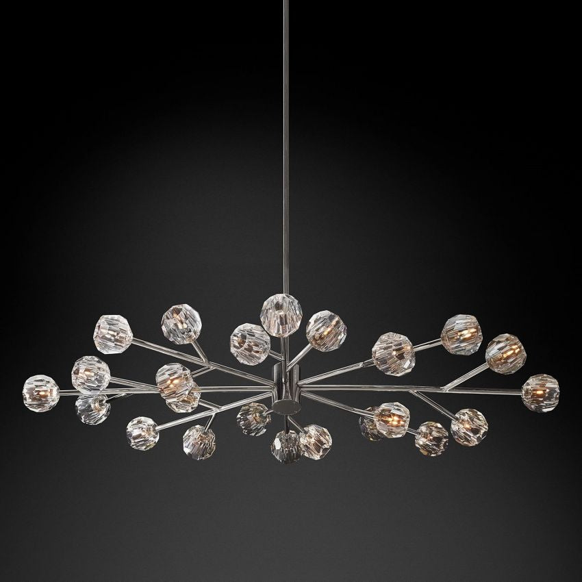 Boulle Oval Chandelier 72"