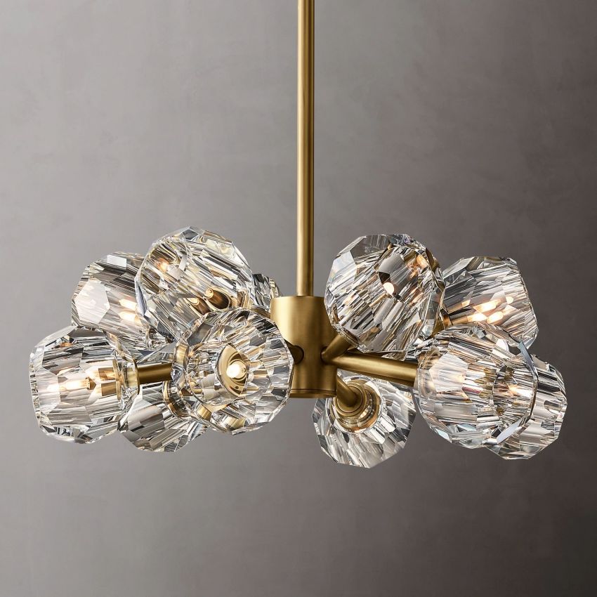 Boulle Round Chandelier 24"