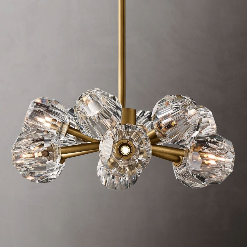 Boulle Round Chandelier 24"