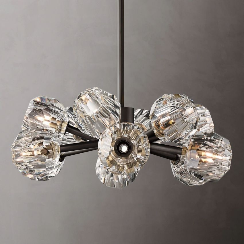 Boulle Round Chandelier 24"