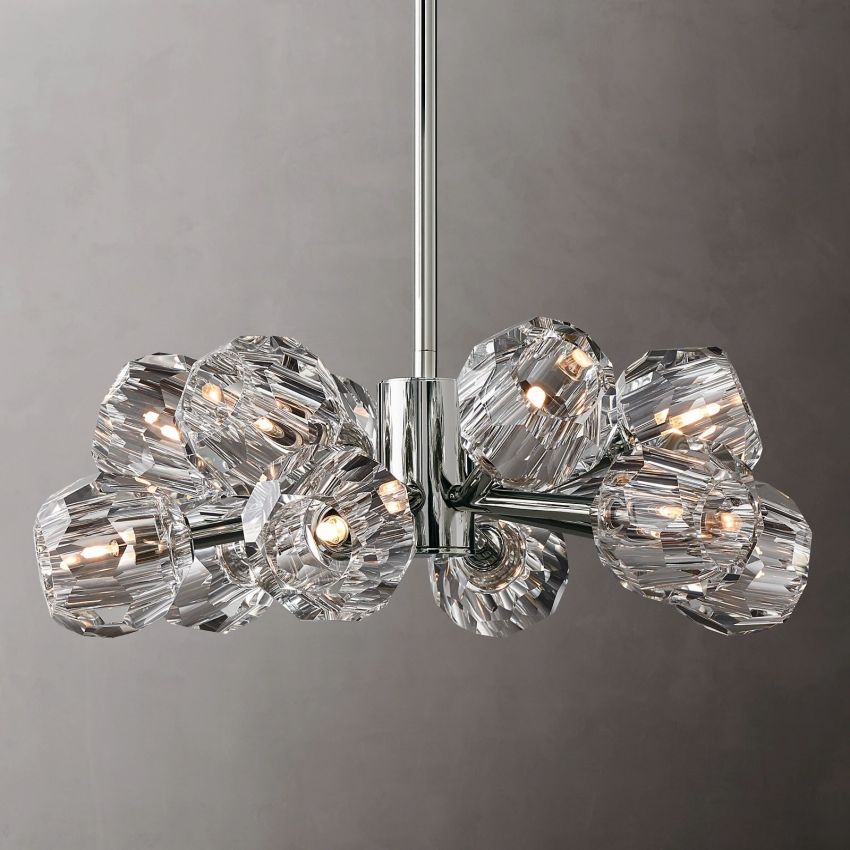 Boulle Round Chandelier 24"