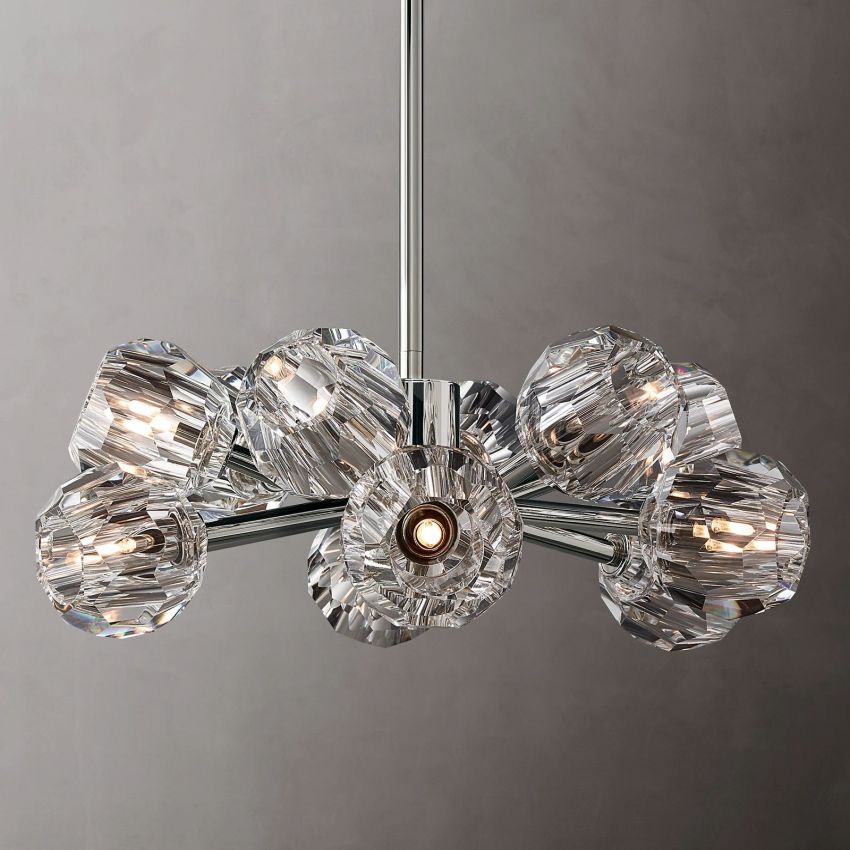 Boulle Round Chandelier 24"